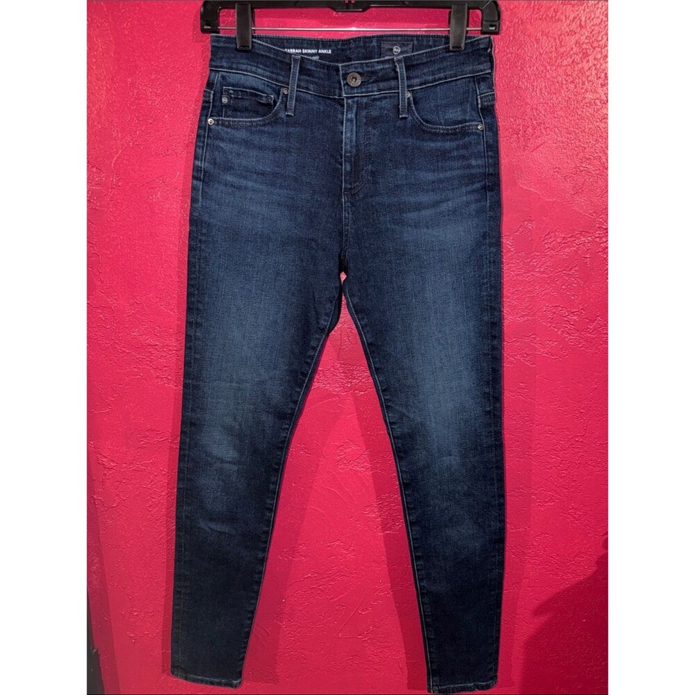 NWOT. AG Adriano Goldschmied Indigo Farrah Skinny ankle Jeans. Sz 25.